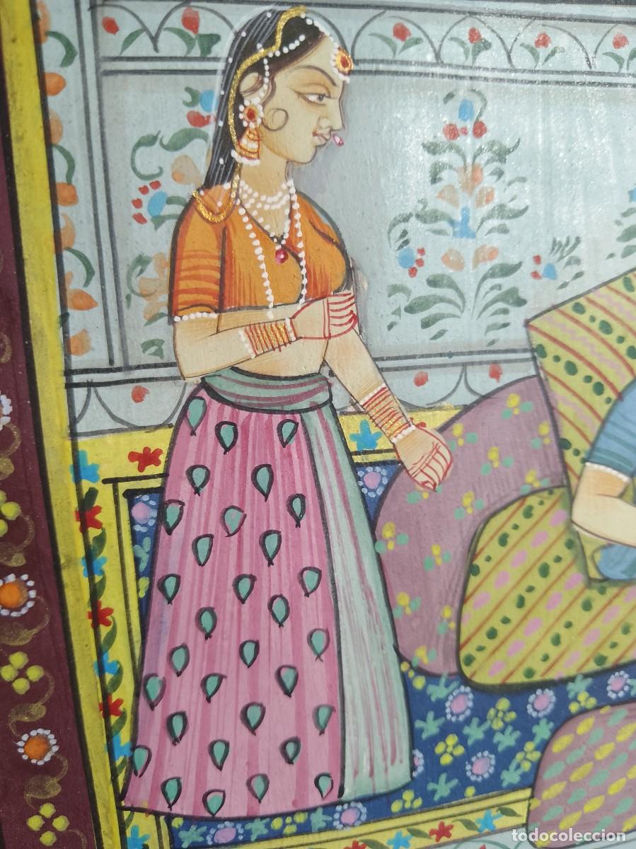 Otros objetos de arte: Pinturas miniatura india - Foto 3