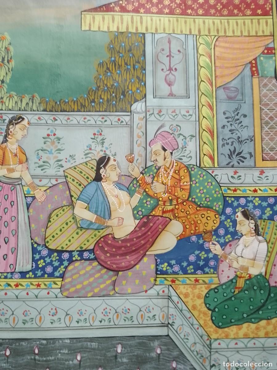 Otros objetos de arte: Pinturas miniatura india - Foto 7