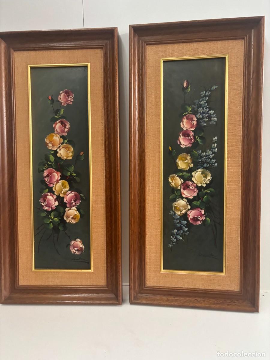 Otros objetos de arte: CUADROS OLEO SOBRE TABLA CON FIRMA - Foto 1