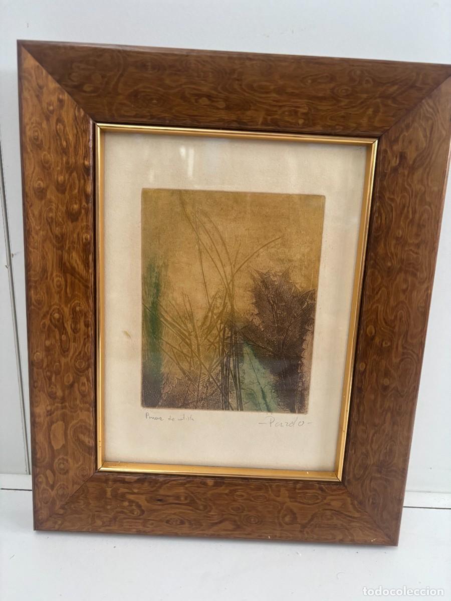 Otros objetos de arte: CUADRO ACUARELA CON FIRMA - Foto 1