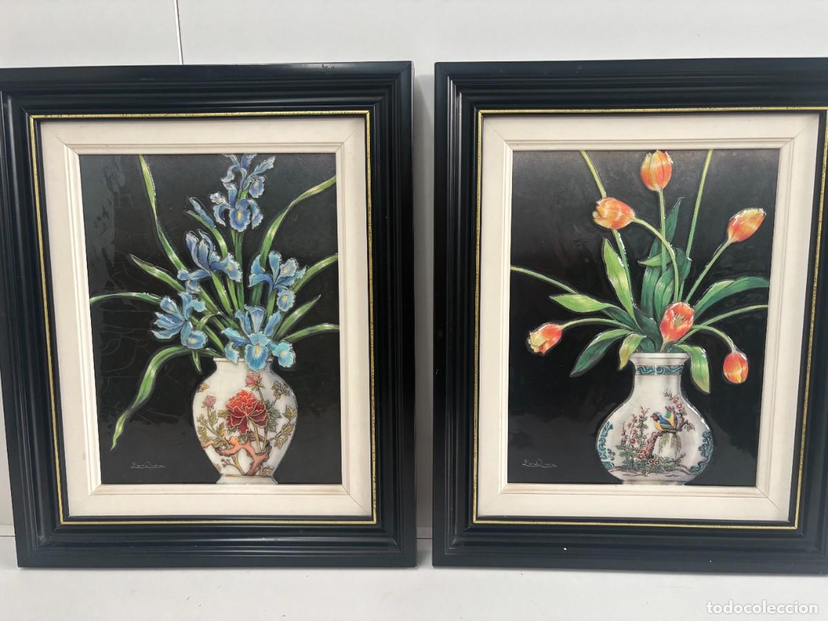 Otros objetos de arte: CUADROS LITOGRAFIA ESMALTADA EN RELIEVE - Foto 1