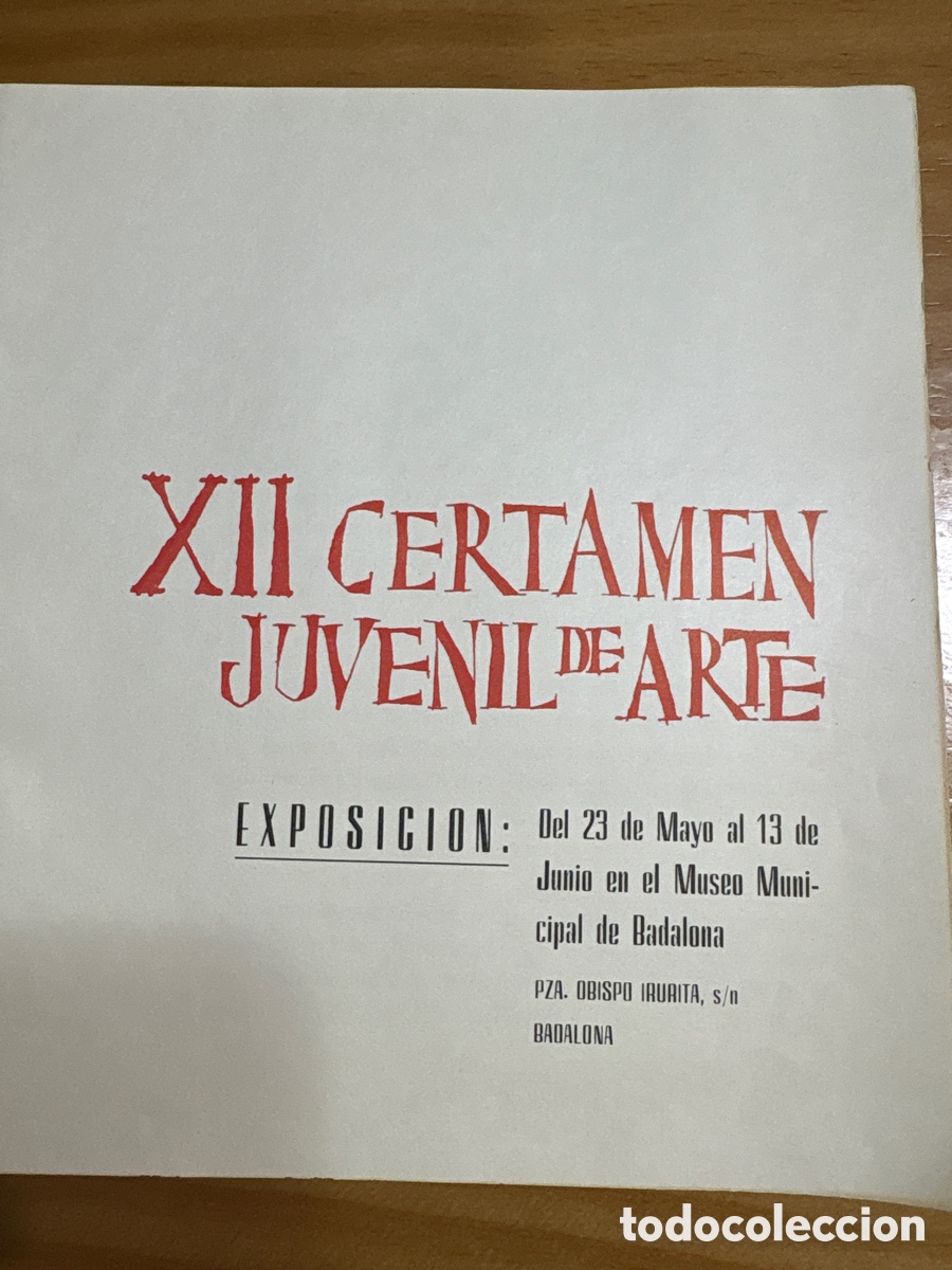 Otros objetos de arte: xII certamen juvenil de arte 1970 - Foto 2