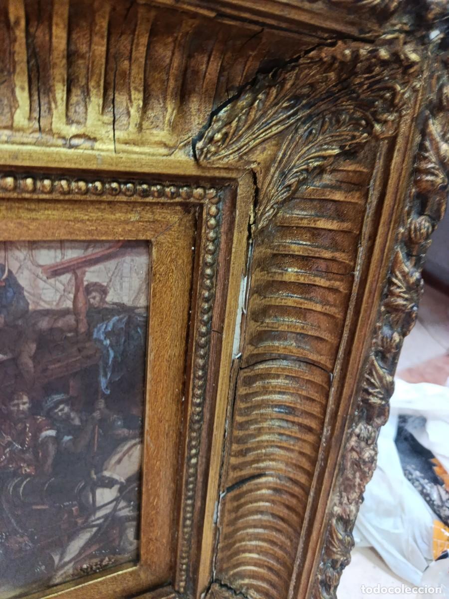 Otros objetos de arte: Cuadro muerte de Nelson.Marco de Carvers & Hilders - Foto 5
