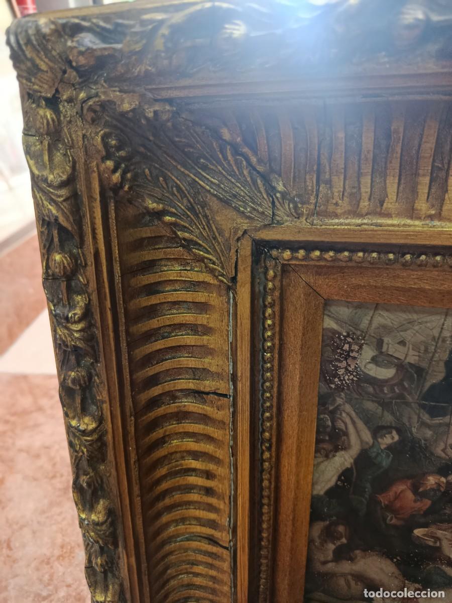 Otros objetos de arte: Cuadro muerte de Nelson.Marco de Carvers & Hilders - Foto 6