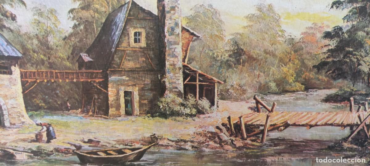 Otros objetos de arte: CUADRO R&Uacute;STICO DE ESTILO ANTIGUO - Foto 5
