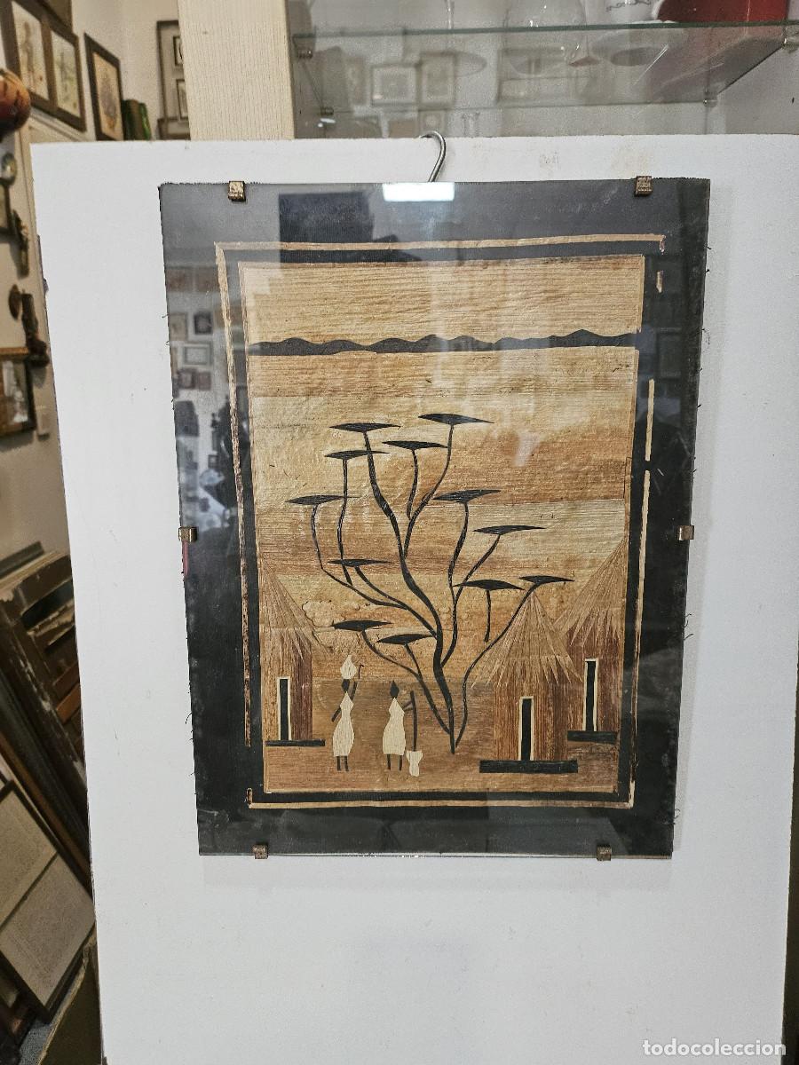 Otros objetos de arte: pintuira africana en papiro - Foto 1