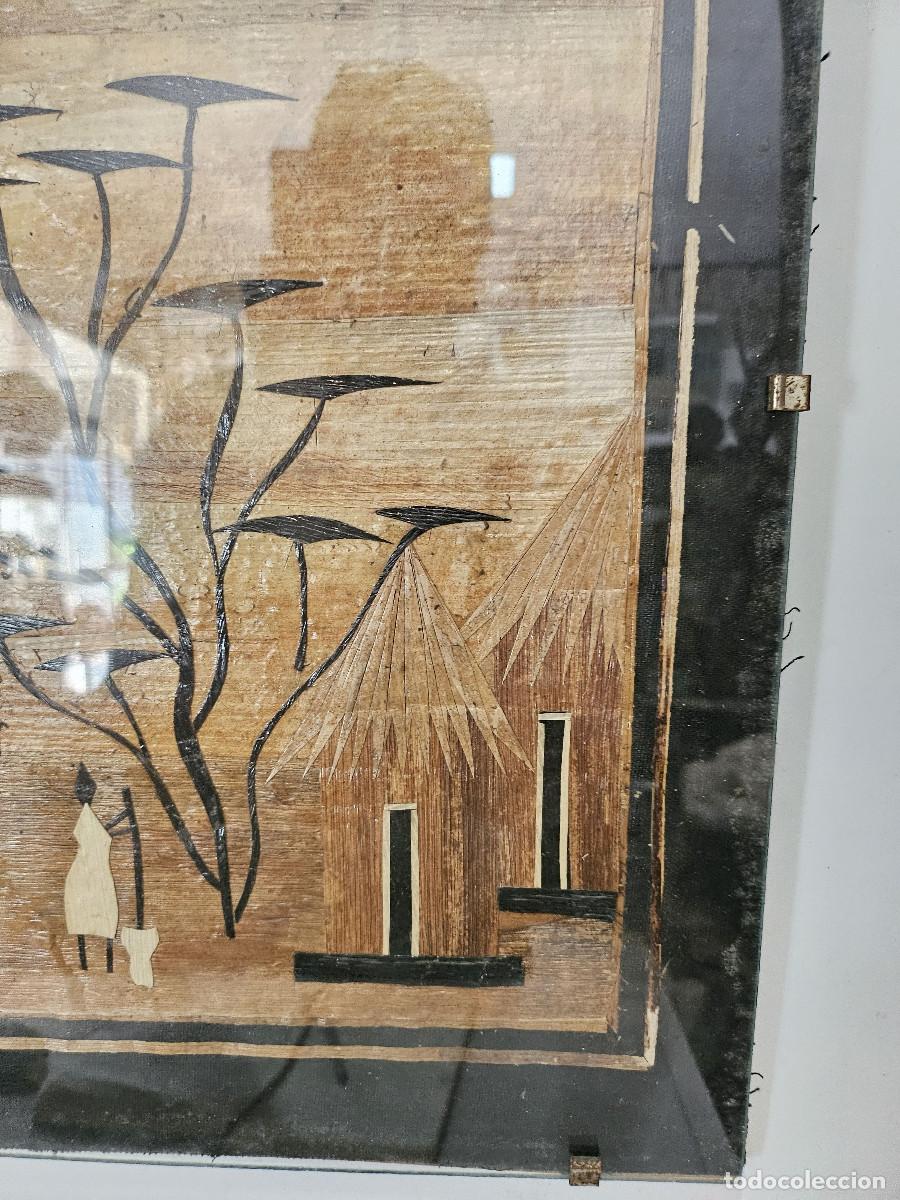 Otros objetos de arte: pintuira africana en papiro - Foto 3