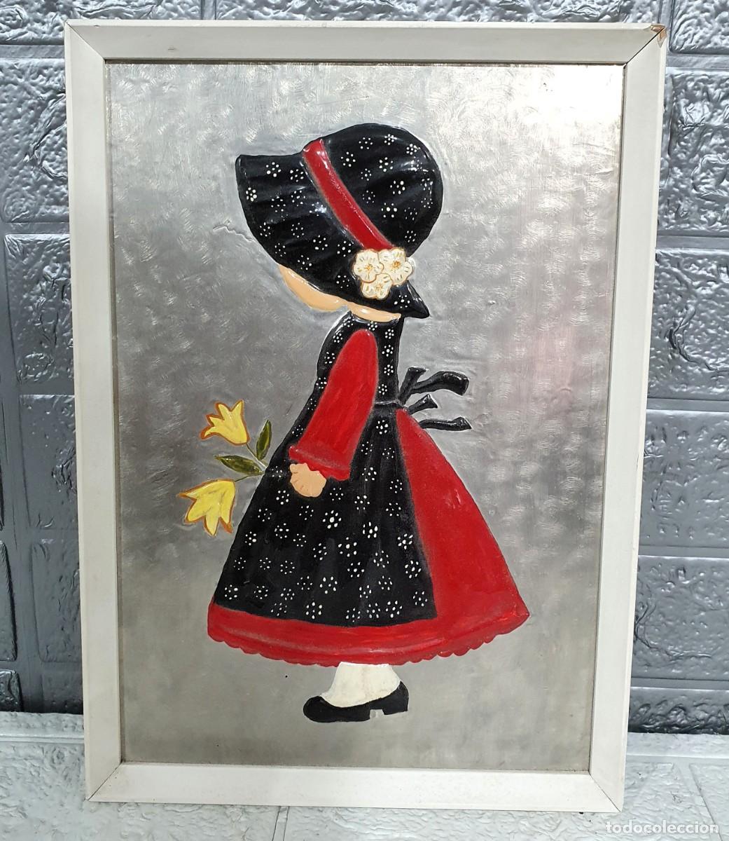 Otros objetos de arte: Cuadro pintura de ni&ntilde;a peque&ntilde;a - Foto 1