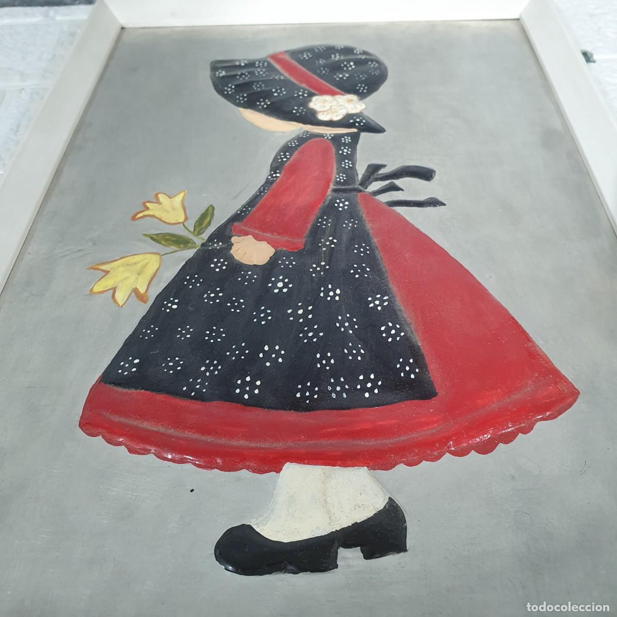 Otros objetos de arte: Cuadro pintura de ni&ntilde;a peque&ntilde;a - Foto 3