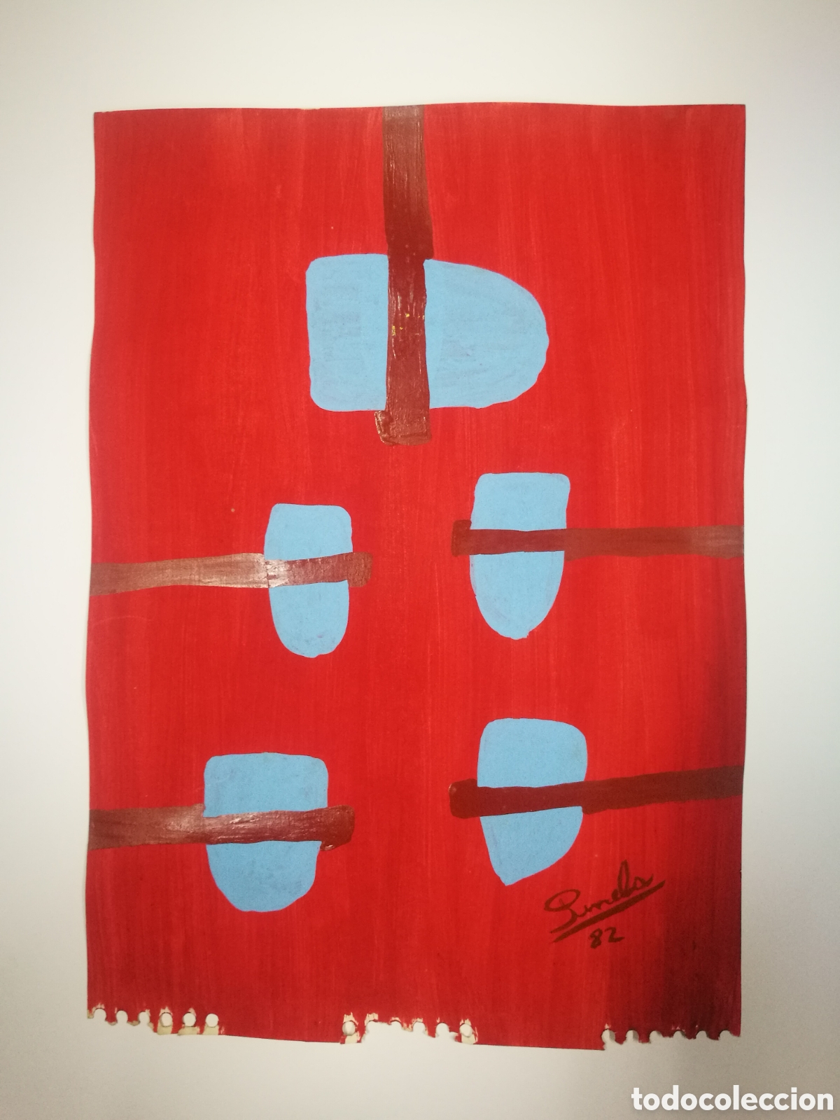 Otros objetos de arte: Colecci&oacute;n de seis pinturas acr&iacute;licas - Foto 2
