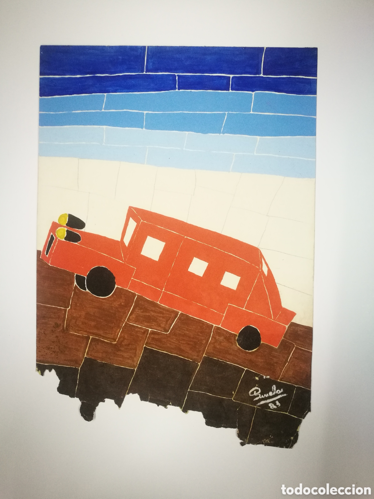 Otros objetos de arte: Colecci&oacute;n de seis pinturas acr&iacute;licas - Foto 5