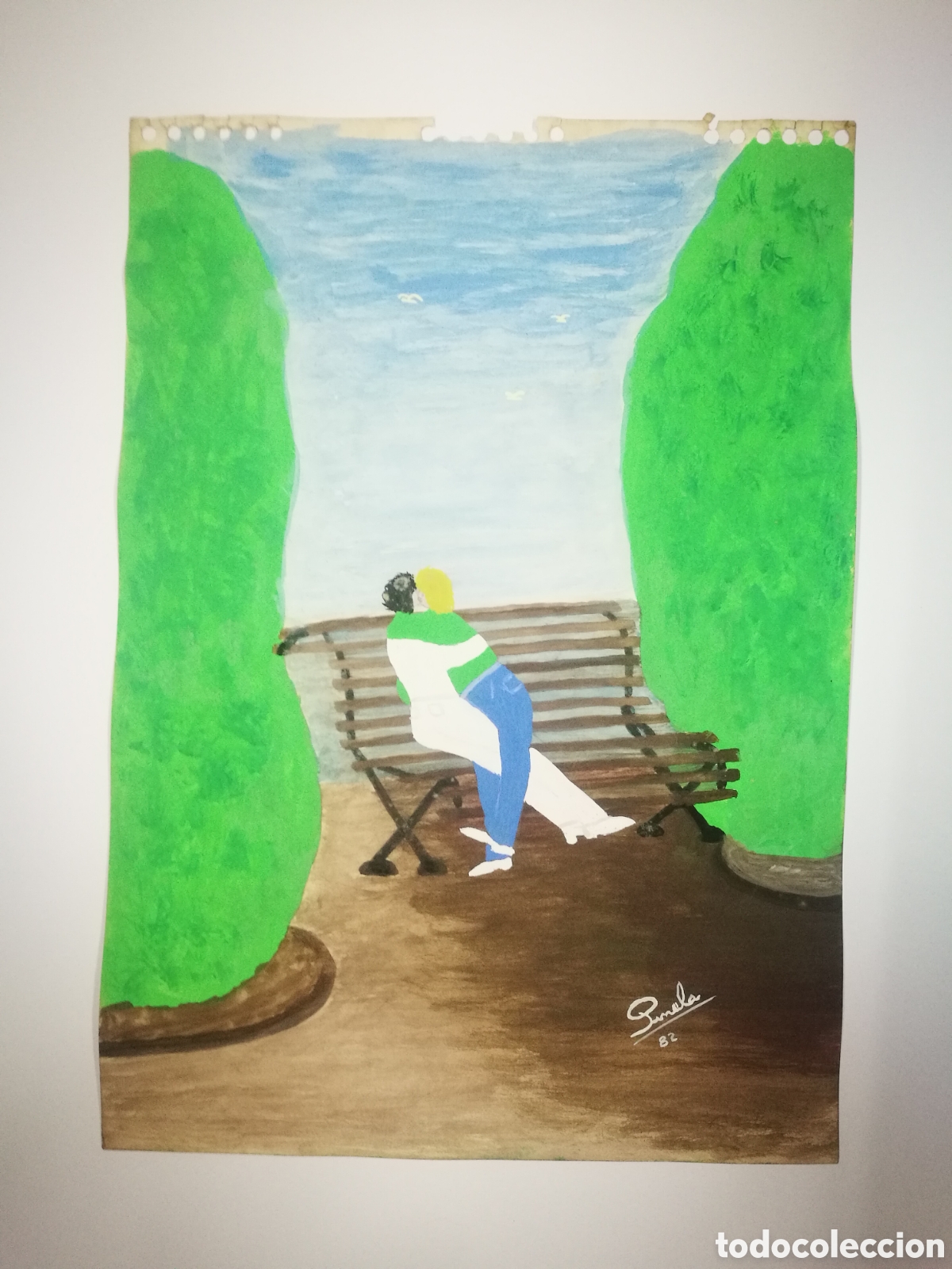 Otros objetos de arte: Colecci&oacute;n de seis pinturas acr&iacute;licas - Foto 1
