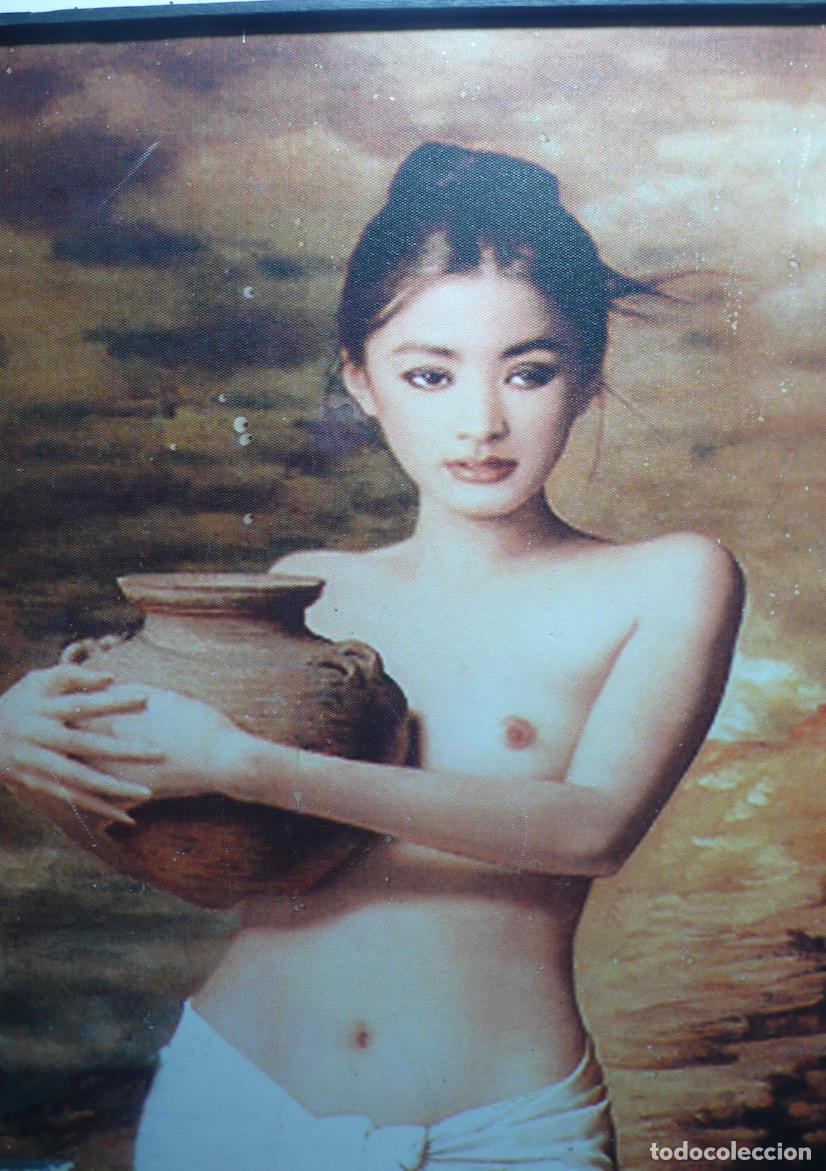Otros objetos de arte: ESTAMPADO DE MUJER CHINA - Foto 2