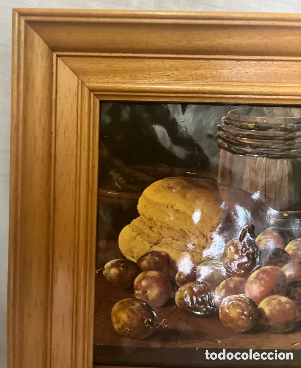 Otros objetos de arte: CUADRO DIBUJO PLASTIFICADO MARCO MADERA - Foto 2