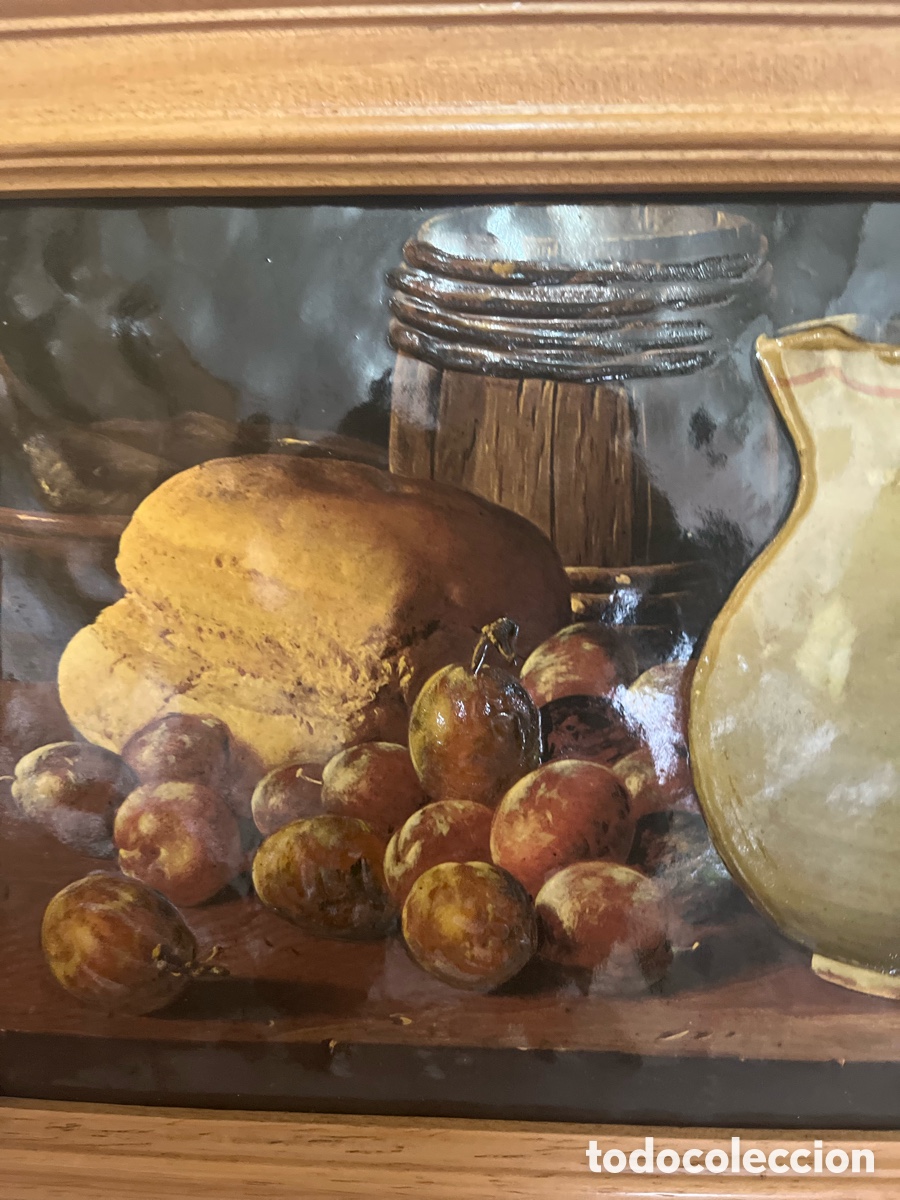 Otros objetos de arte: CUADRO DIBUJO PLASTIFICADO MARCO MADERA - Foto 6
