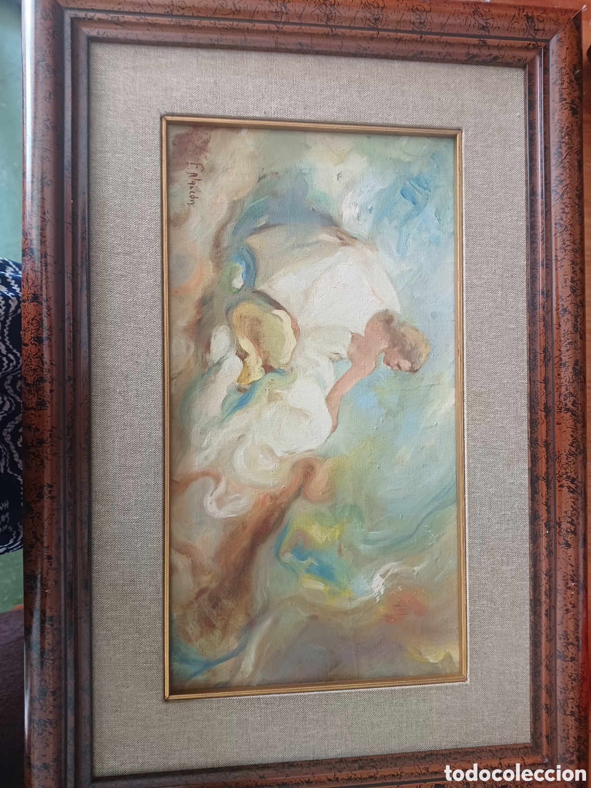 Otros objetos de arte: F.alarcon &rdquo; mujer de espaldas&rdquo; - Foto 2