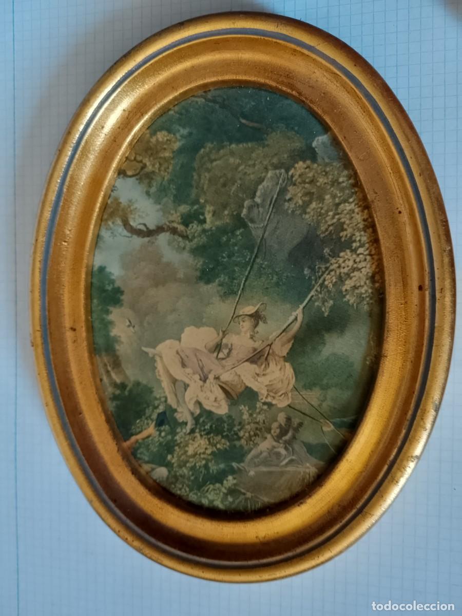 Otros objetos de arte: Cuadro en marco ovalado - Foto 1