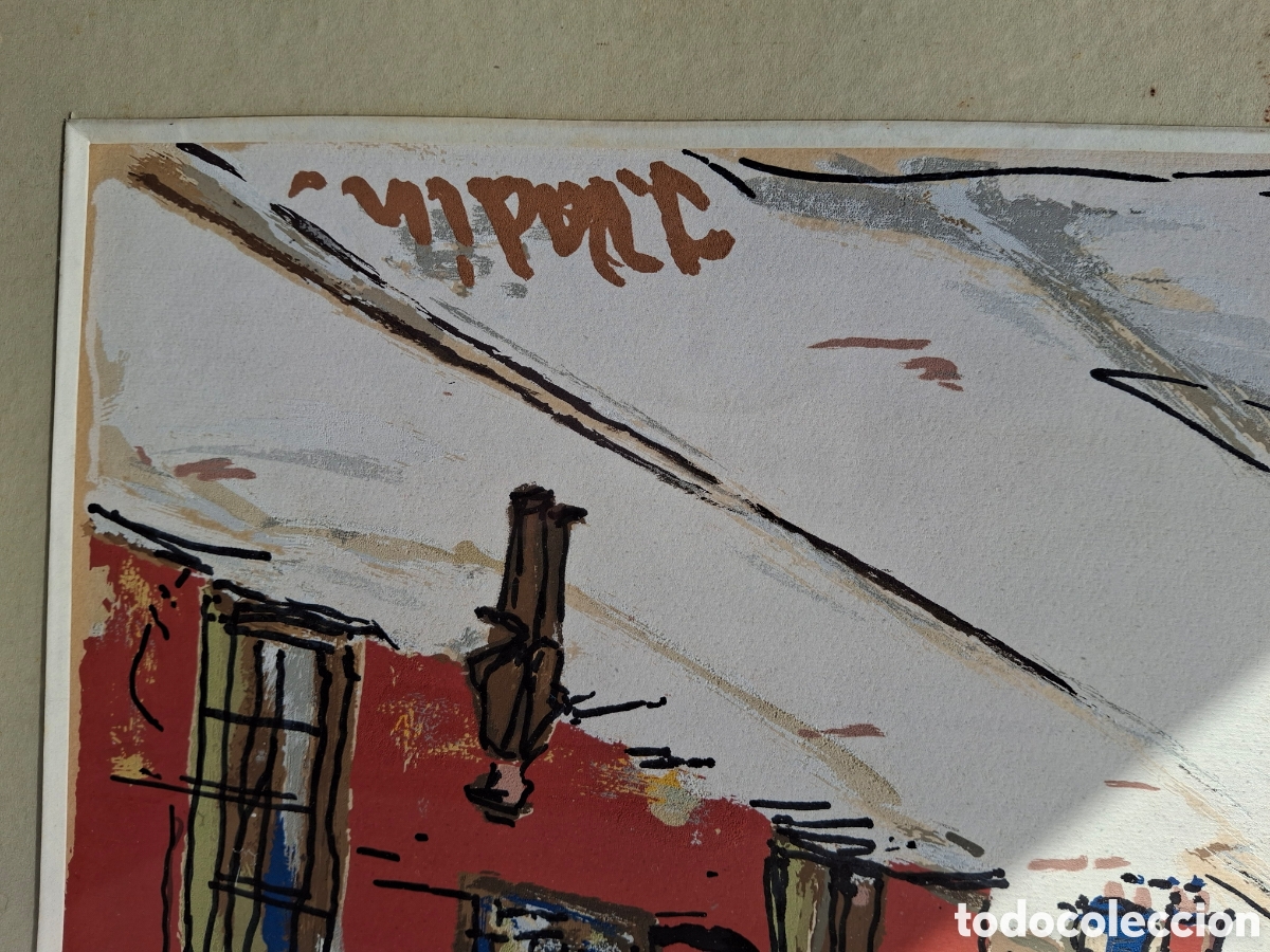 Otros objetos de arte: Cuadro firmado J. Vadin. - Foto 10