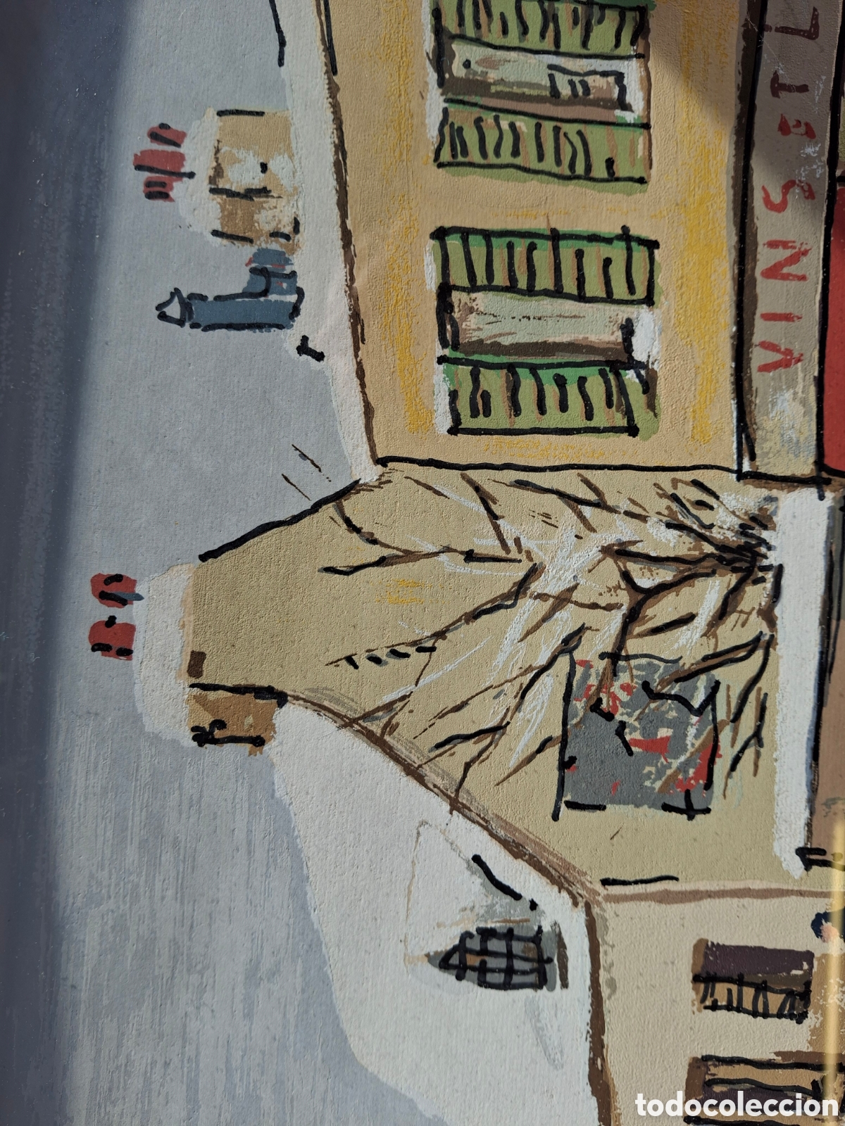 Otros objetos de arte: Cuadro firmado J. Vadin. - Foto 13