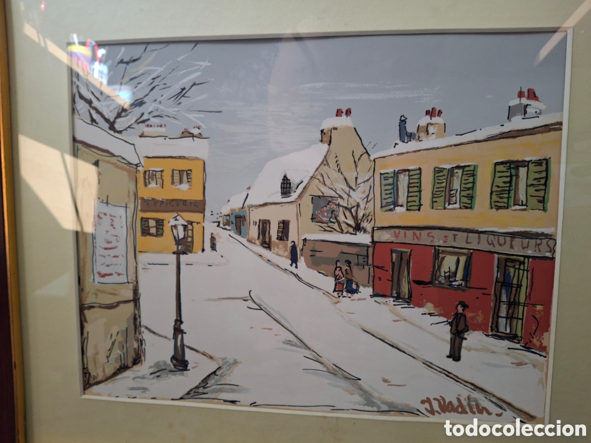 Otros objetos de arte: Cuadro firmado J. Vadin. - Foto 14
