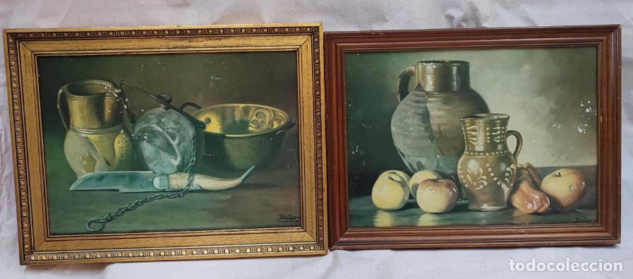 Otros objetos de arte: 2 CUADROS CRAQUELADOS PARA RESTAURAR - Foto 1