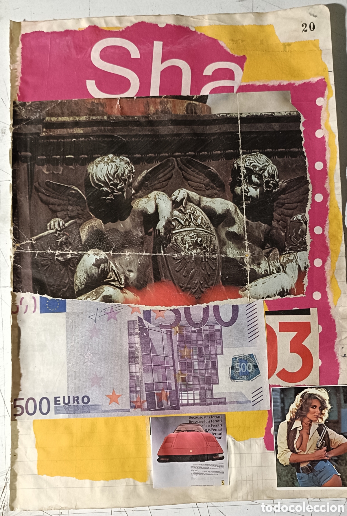 Otros objetos de arte: Collage sobre papel. Original - Foto 1