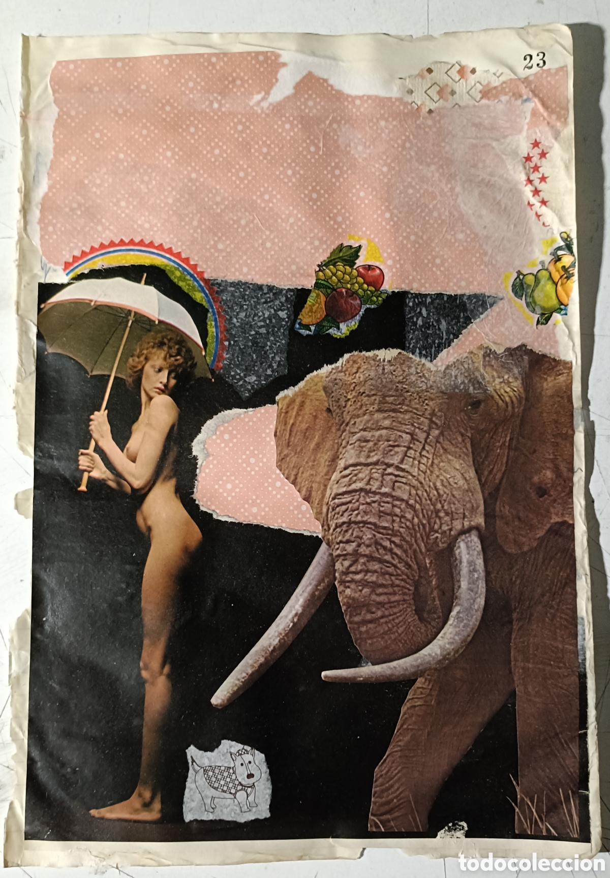 Otros objetos de arte: Collage sobre papel. Original - Foto 1