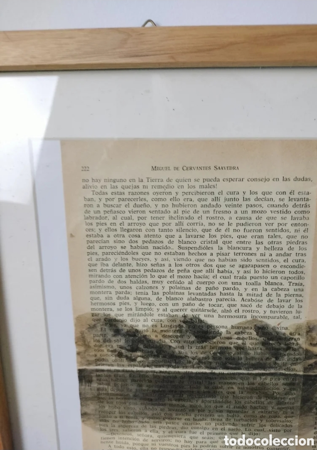 Otros objetos de arte: Pintura sobre libro Quijote de la Mancha - Foto 3