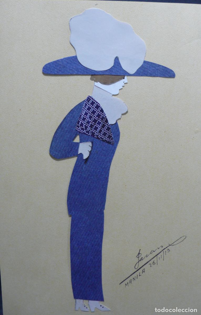 Otros objetos de arte: MUJER DE EPOCA COLLAGE - Foto 2