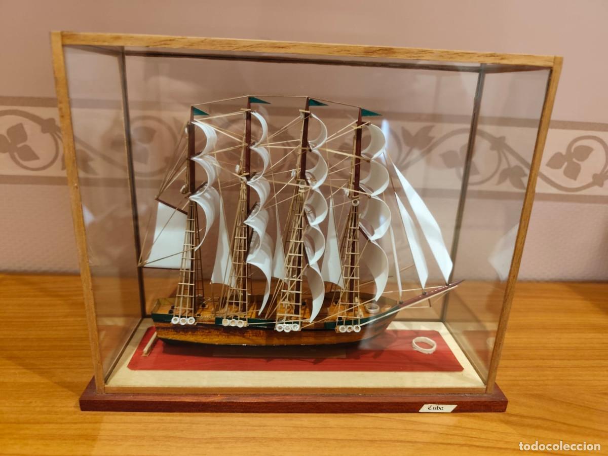 Otros objetos de arte: velero hecho a mano procedente de cuba - Foto 1
