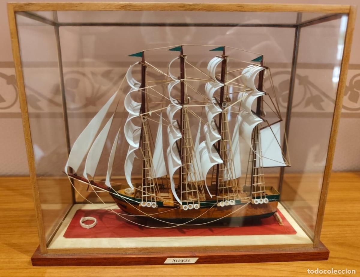 Otros objetos de arte: velero hecho a mano procedente de cuba - Foto 2