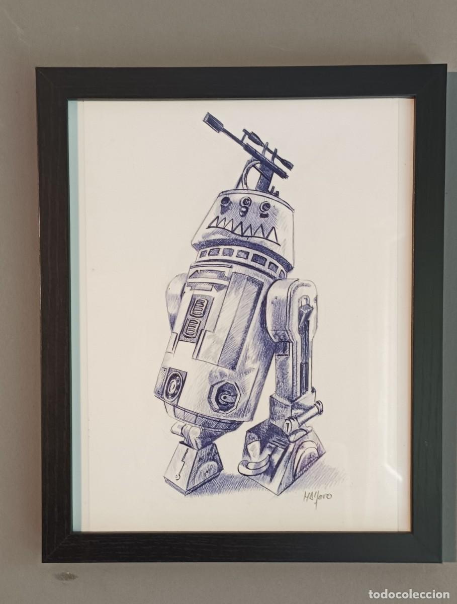 Otros objetos de arte: CUADRO R5P8 (STAR WARS) - Foto 1