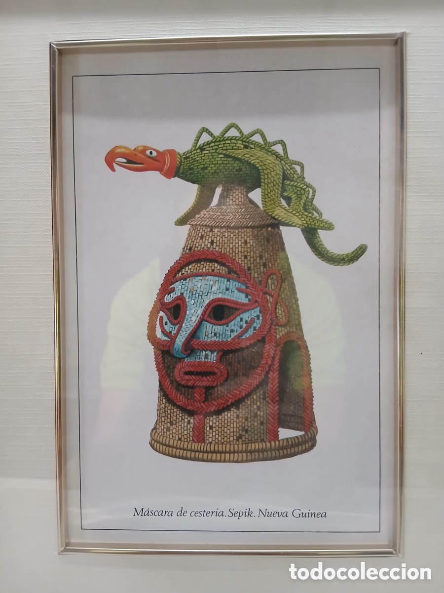 Otros objetos de arte: Cuadro M&aacute;scara de cester&iacute;a. Sepik. Nueva Guinea - Foto 2