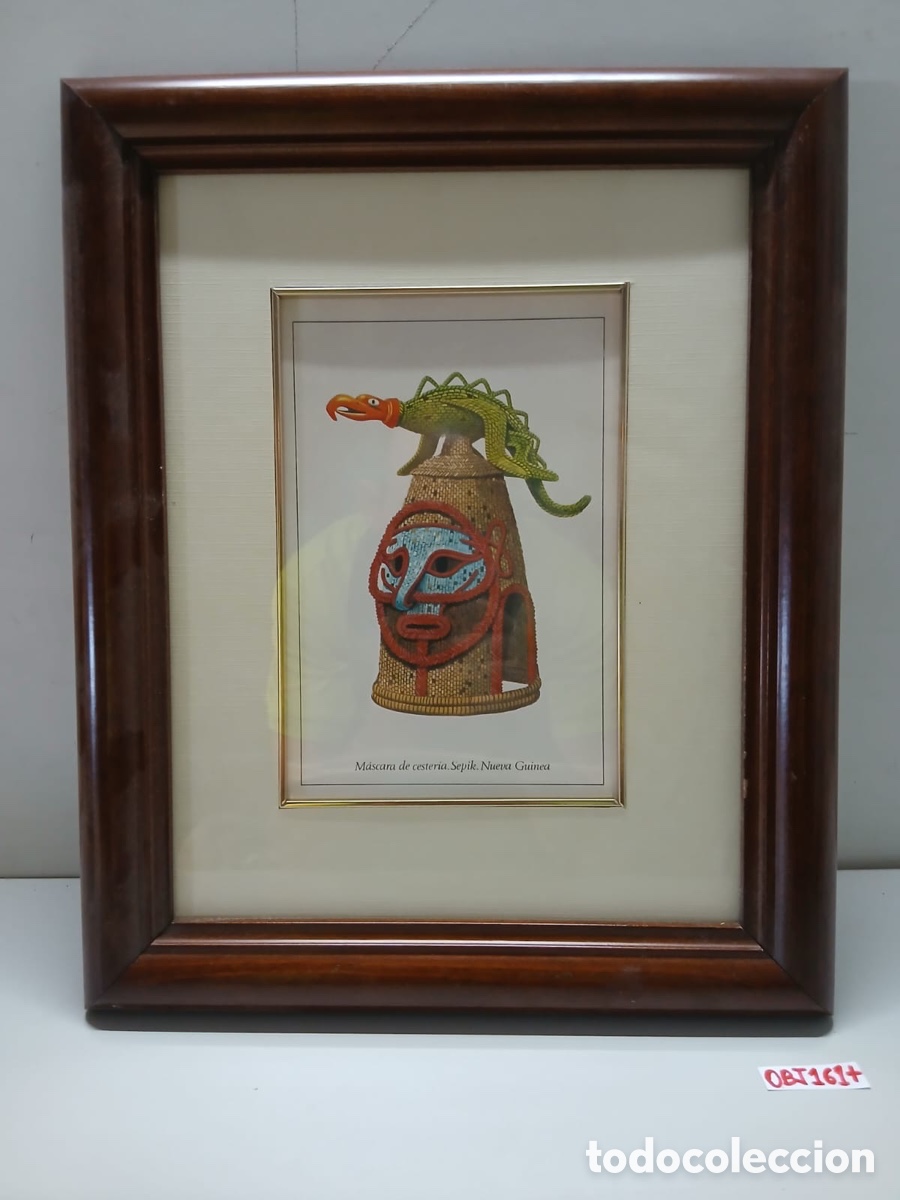 Otros objetos de arte: Cuadro M&aacute;scara de cester&iacute;a. Sepik. Nueva Guinea - Foto 1
