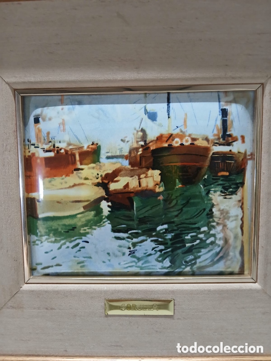 Otros objetos de arte: Cuadros esmaltes, Sorolla - Foto 2