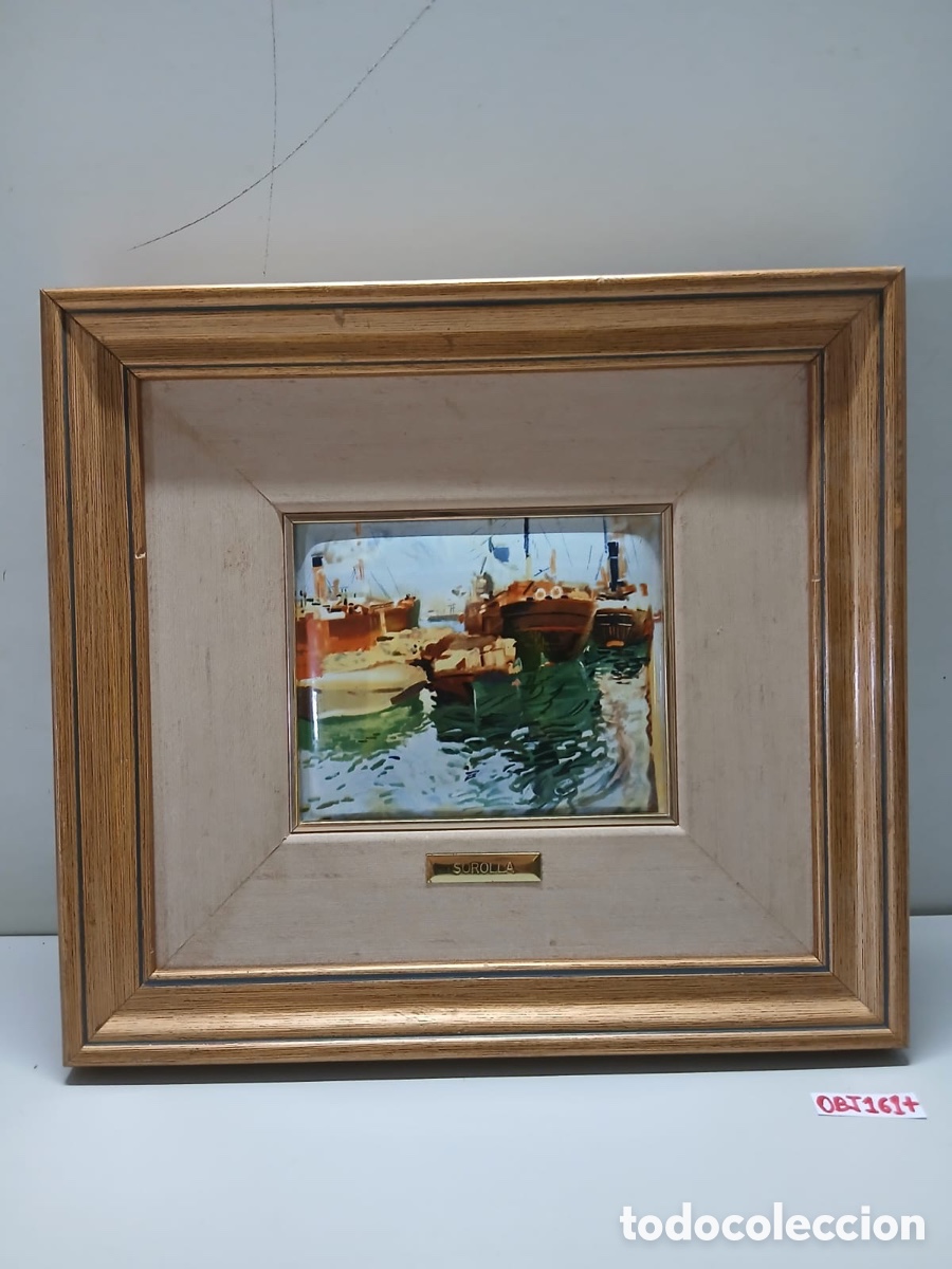Otros objetos de arte: Cuadros esmaltes, Sorolla - Foto 1