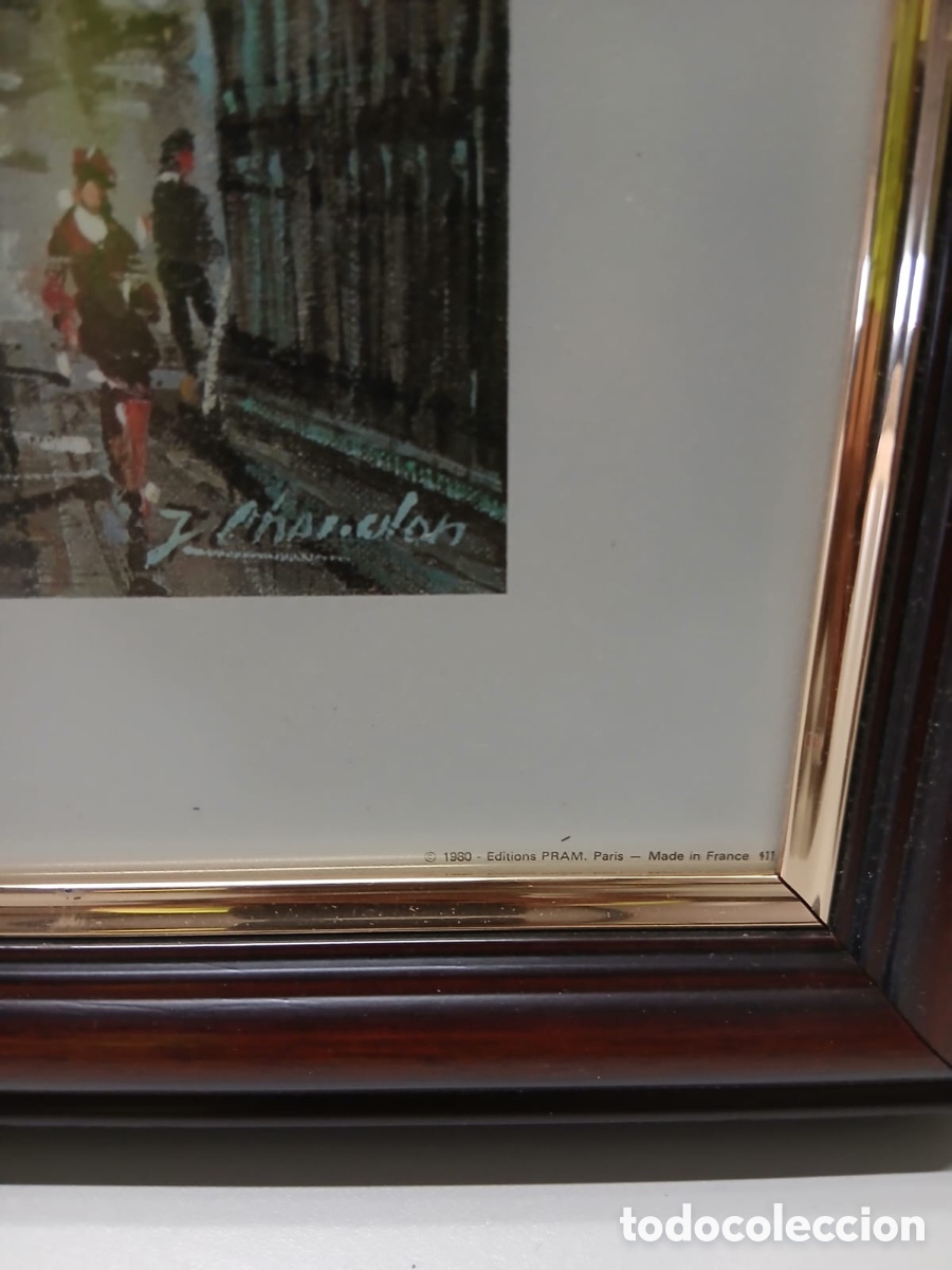 Otros objetos de arte: Cuadro con marco LARC DE TRIOMPHE (PARIS) - Foto 2