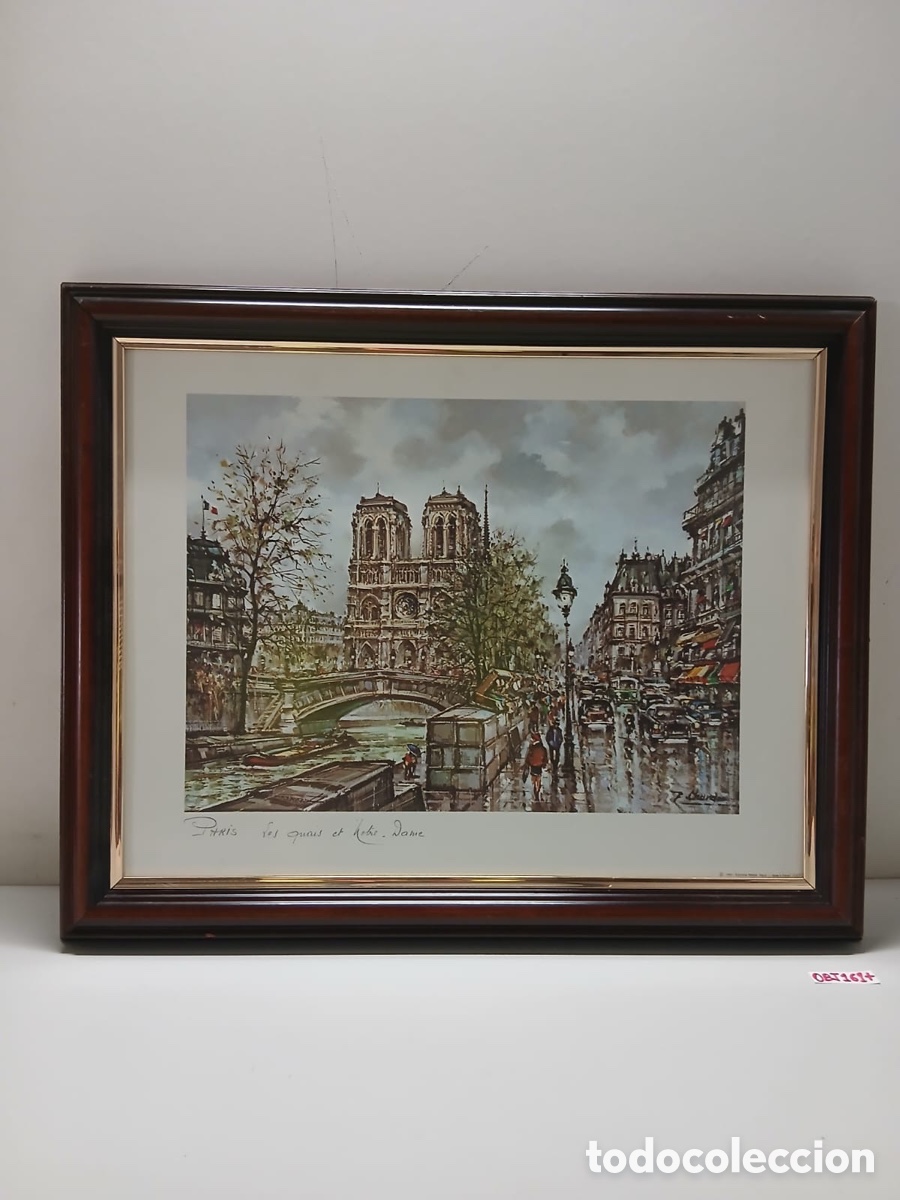 Otros objetos de arte: Impresi&oacute;n enmarcada de Par&iacute;s - Foto 1