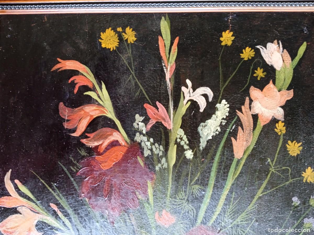 Otros objetos de arte: Cuadro marco antiguo con pintura - Foto 3