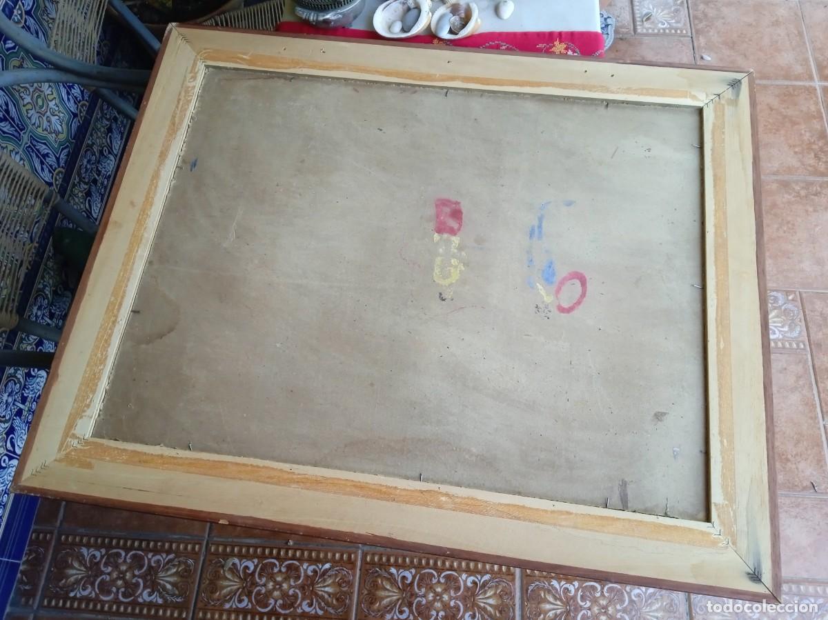 Otros objetos de arte: Cuadro marco antiguo con pintura - Foto 5