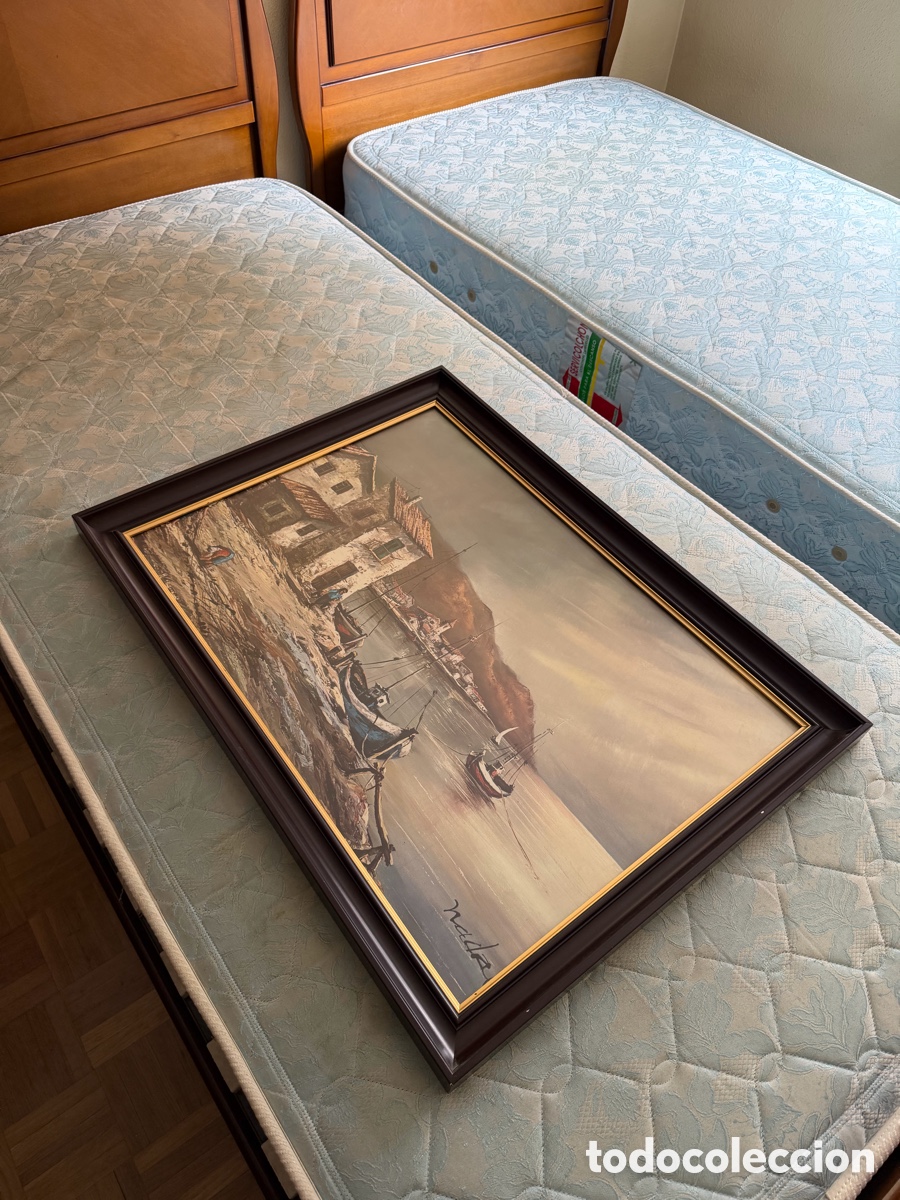 Otros objetos de arte: Cuadro Firma Marina 75x60cm - Foto 3