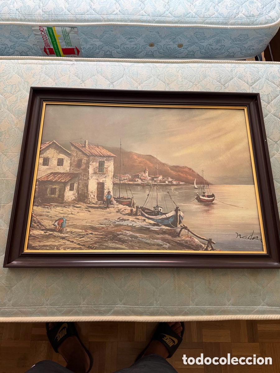 Otros objetos de arte: Cuadro Firma Marina 75x60cm - Foto 4