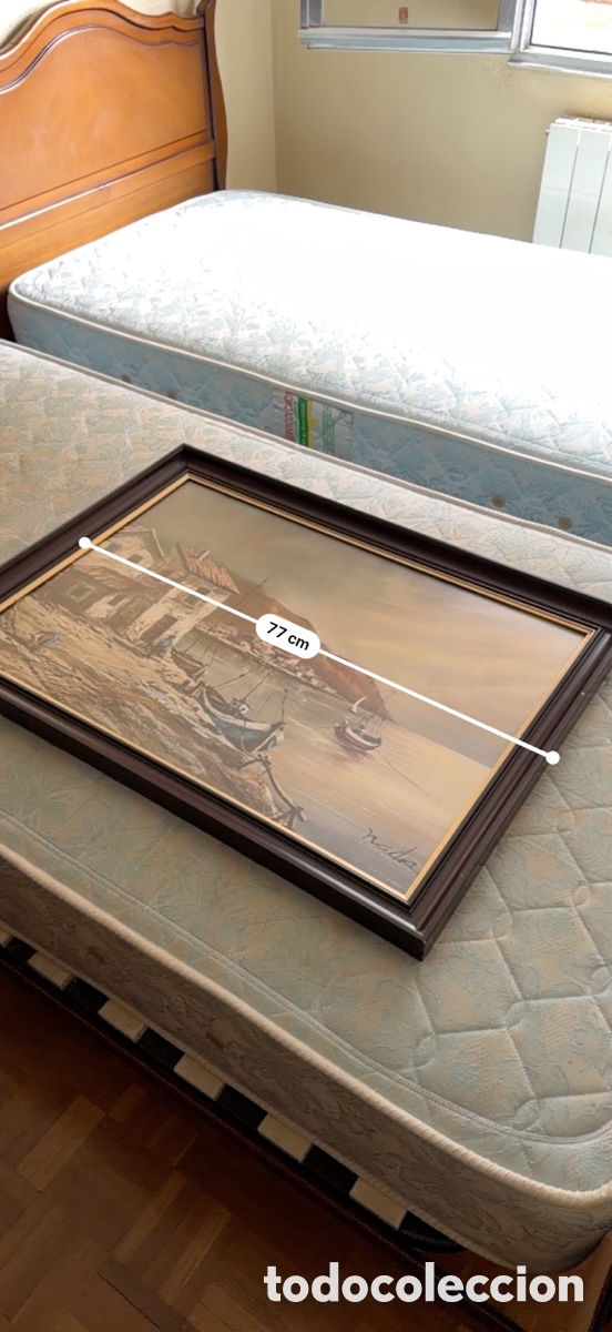 Otros objetos de arte: Cuadro Firma Marina 75x60cm - Foto 5