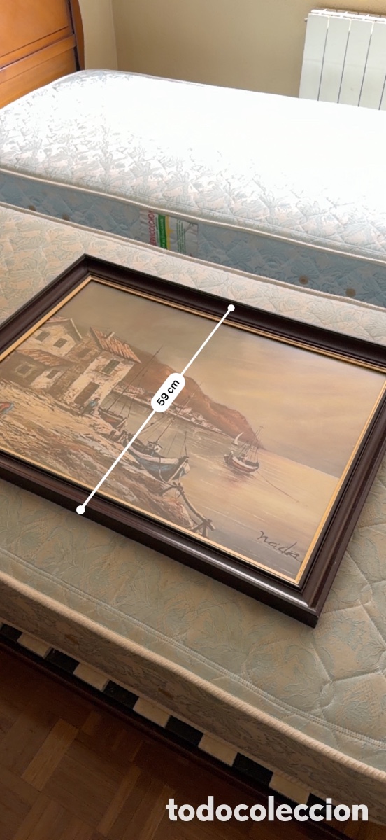 Otros objetos de arte: Cuadro Firma Marina 75x60cm - Foto 6