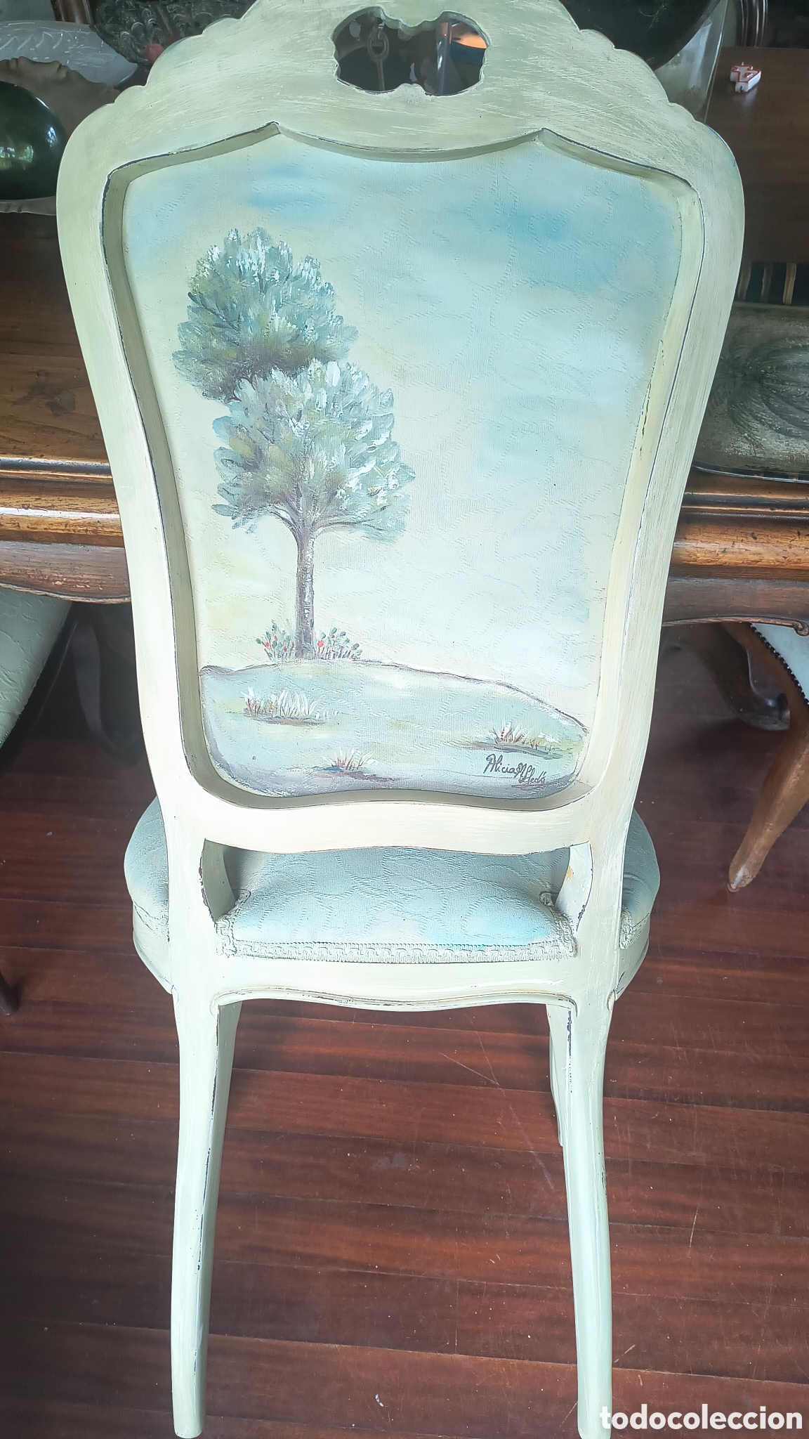 Otros objetos de arte: Silla pintada a mano - Foto 2