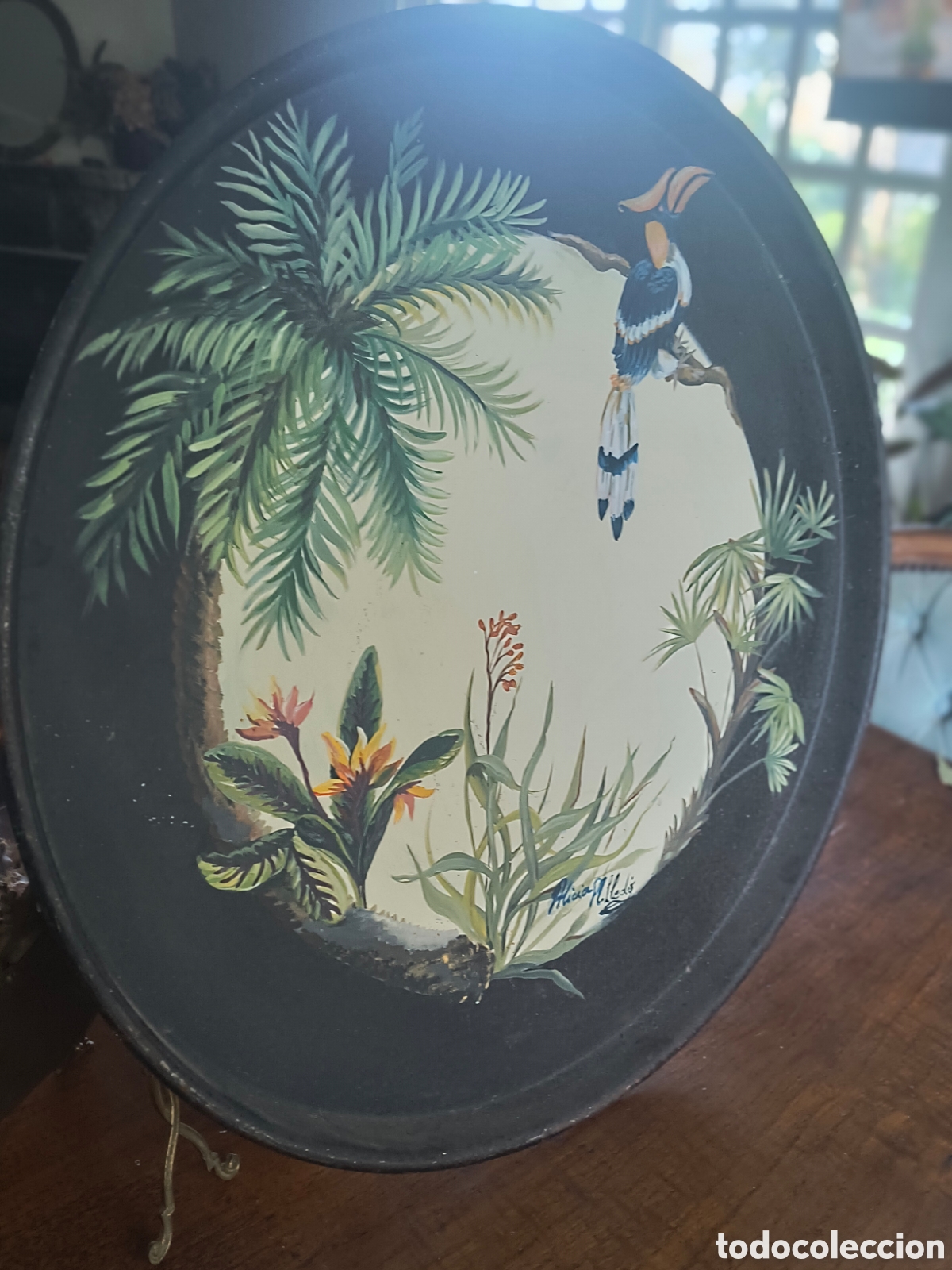 Otros objetos de arte: Bandeja pintada mano - Foto 2