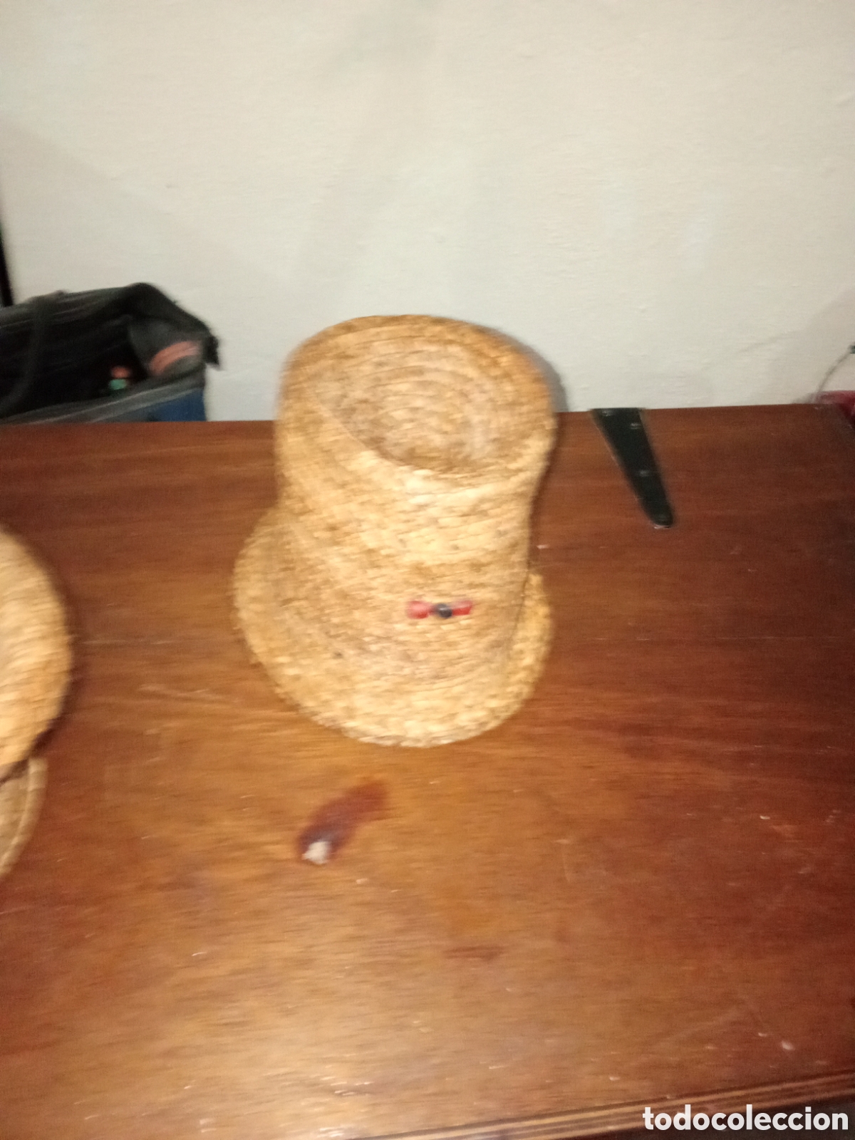 Otros objetos de arte: Sombrero artesano hojas de bacua - Foto 6
