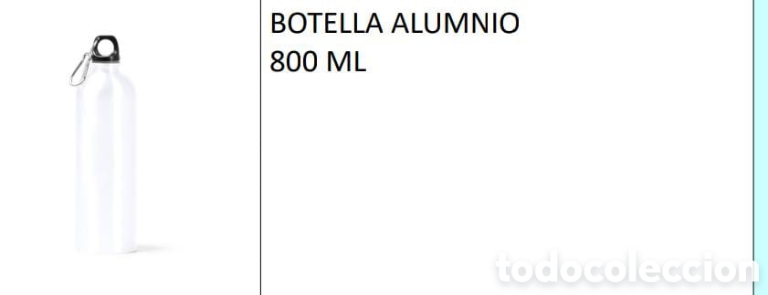 Otros objetos de arte: Botella Aluminio 800 ml - Foto 1