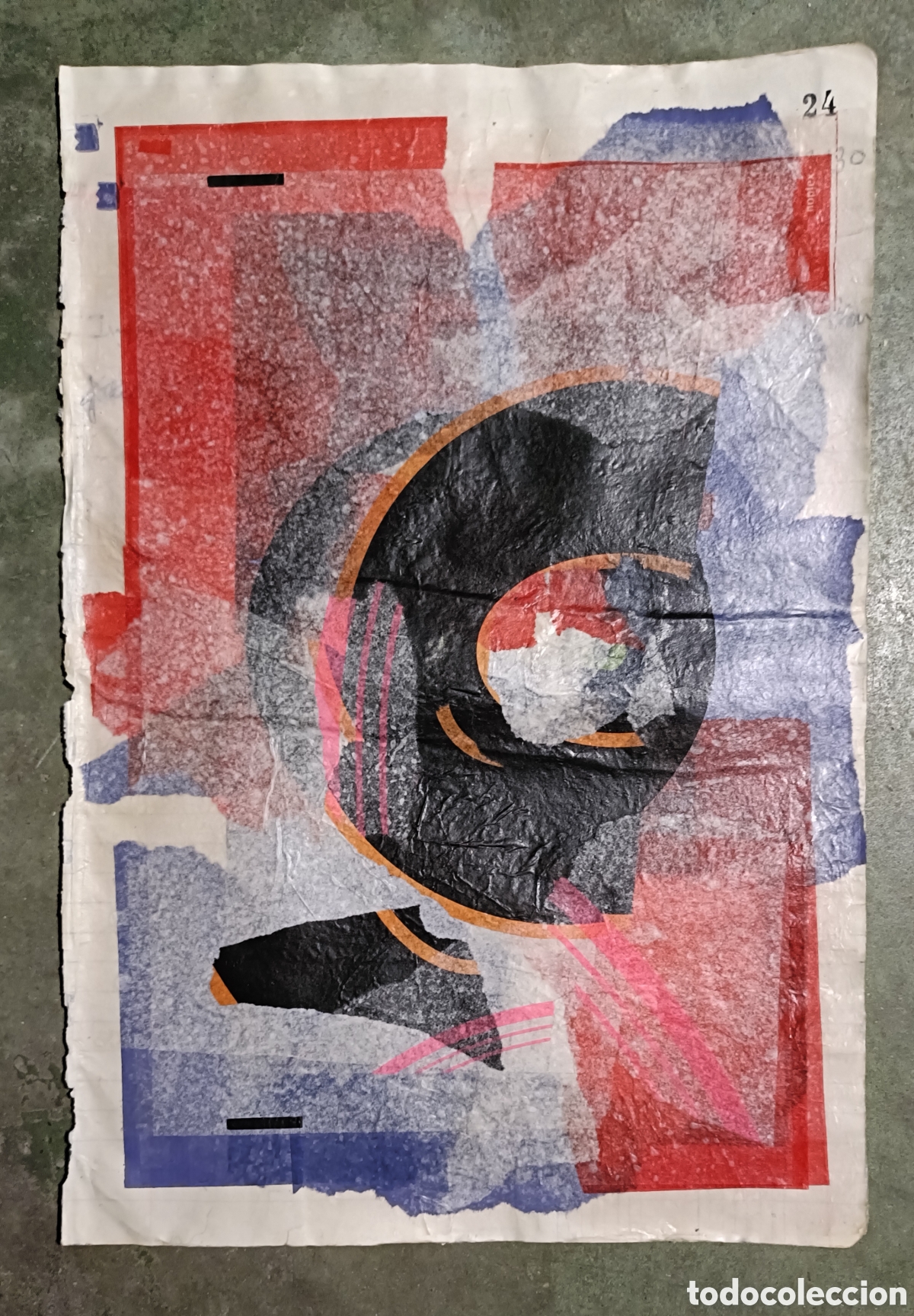 Otros objetos de arte: Collage sobre papel. Obra original. - Foto 1