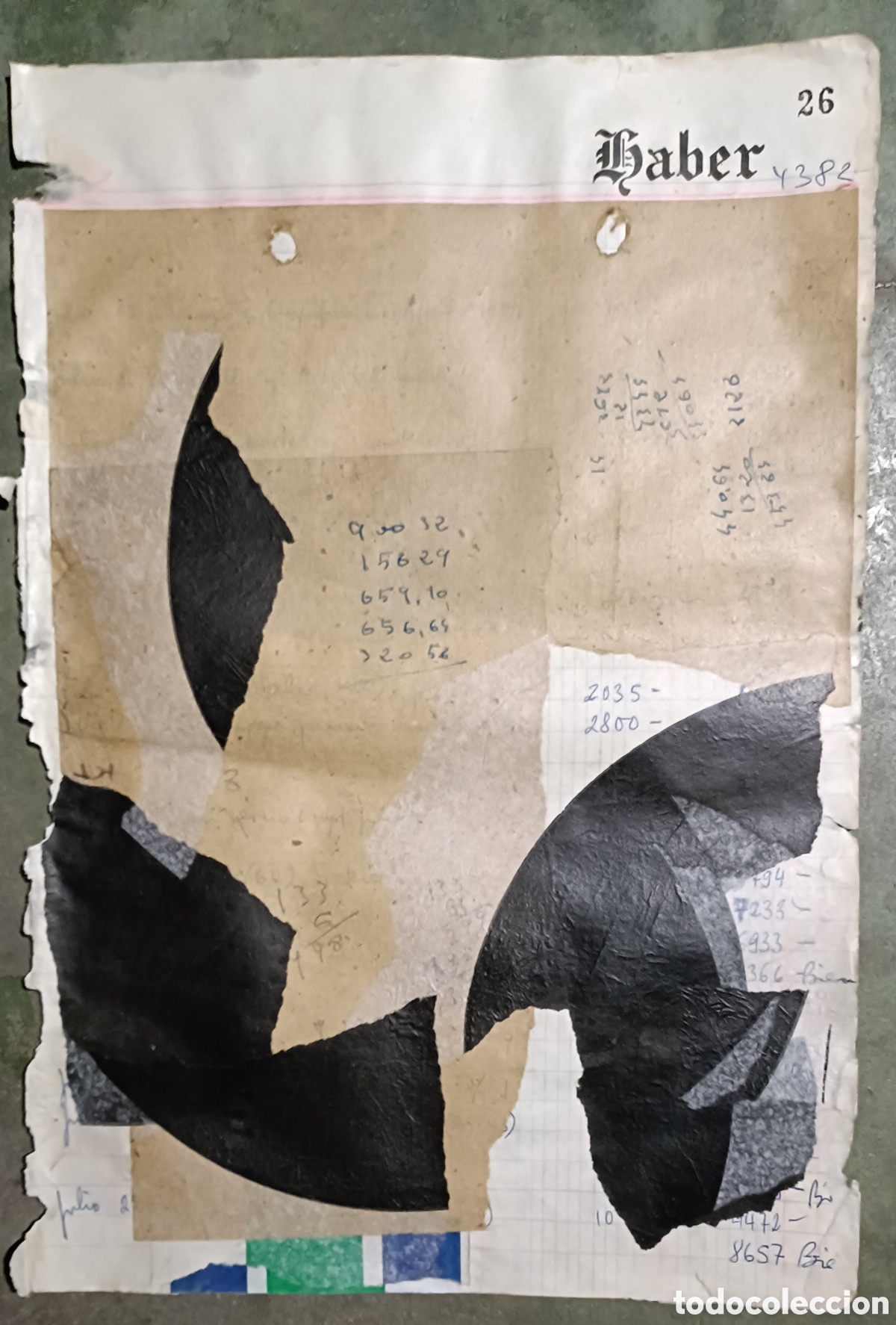 Otros objetos de arte: Collage sobre papel . Obra original - Foto 1
